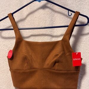 Spanx Brown Crop Top